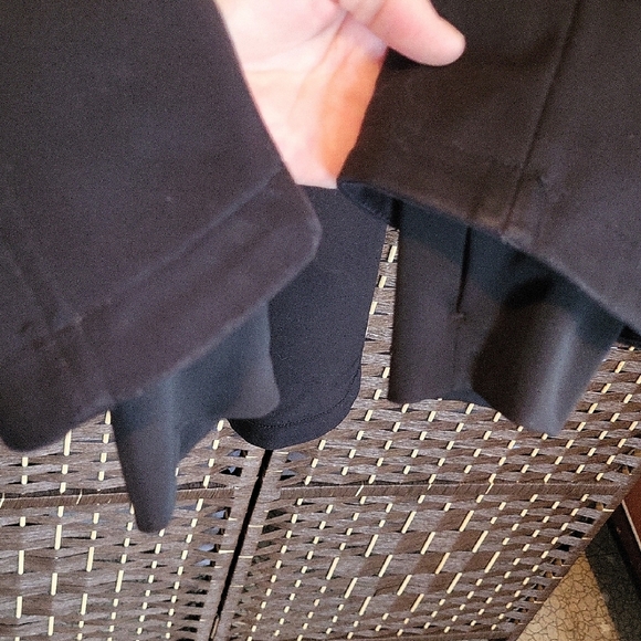 Betsey Johnson Black Utility Jacket with Gold Zippers - Picture 6 of 9